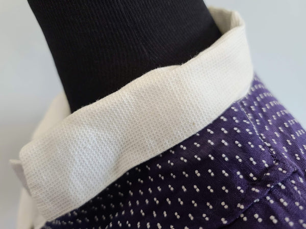 Blue Polka Dot Dress with Ties <br> (B-43" W-36" B-43")