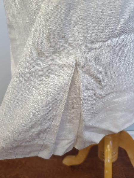 White and Blue Outfit: Jacket with 2 Skirts <br> (B-42" W-36" H-45")