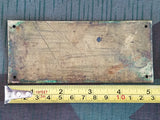 A. Holzheid. Brass Address Plate