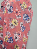 Pink Flower Long Sleeve Dress <br> (B-38" W-33" H-44")