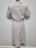 Red Cross Military Welfare Service Seersucker Work Dress <br> (B-36" W-26" H-36")