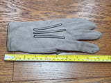 Tan/Gray Gloves with Black Trim