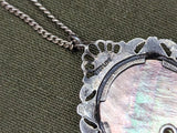 Army Air Corps Mother-of-Pearl Sterling Necklace