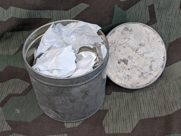 6 "Reproduction" Nazi Christmas Ornaments in a Pre-war Keks Cookie Tin