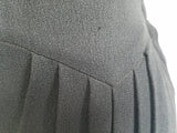 Black Rayon Dress with Army Eagle Button <br> (B-33" W-24" H-33")
