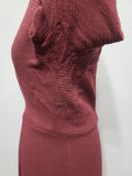 German Maroon Long Sleeve Dress <br> (B-40" W-34" H-40")