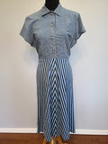 Blue Striped Dress <br> (B-44" W-38" H-48")