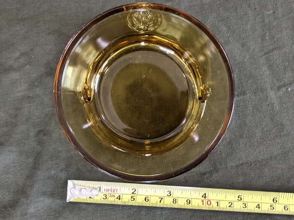 Glass Army Hat Candy Dish
