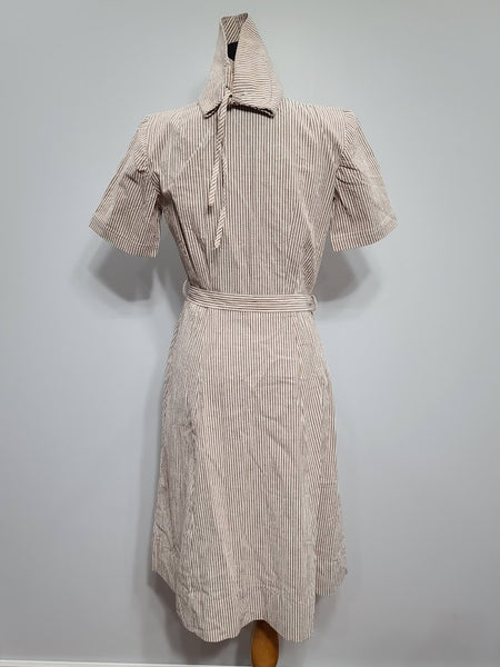 ANC Seersucker Hospital Dress and Cap <br> (B-36" W-28" H-38")