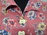 Pink Flower Long Sleeve Dress <br> (B-38" W-33" H-44")
