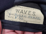 Navy WAVES Uniform and Overcoat with Liner (Named) <br> (B-34" W-24" H-35")