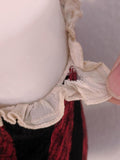 Red and Black Striped Dirndl <br> (B-37" W-27" H-42")