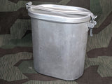 Oval German Food Container Aluminum