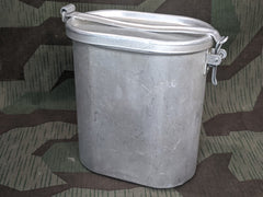 Oval German Food Container Aluminum