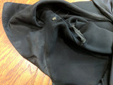 Black Rayon Dress with Peplum <br> (B-43" W-32" H-42")
