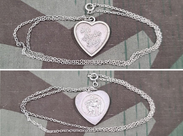 Ich Liebe Dich St Christopher Necklace