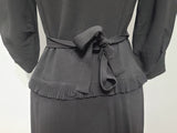 Black Dress with Beading and Soutache <br> (B-35" W-30" H-36")