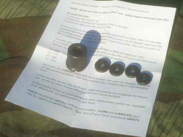 G43 K43 Blank Fire Muzzle Nut Set (NOW IN STOCK)