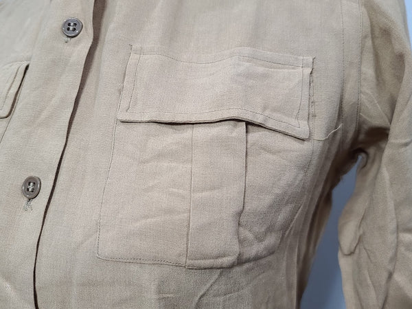 Khaki Women's WAC / ANC Blouse <br> (B-38" W-33.5")