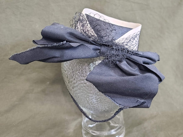 Black and White Tilt Hat