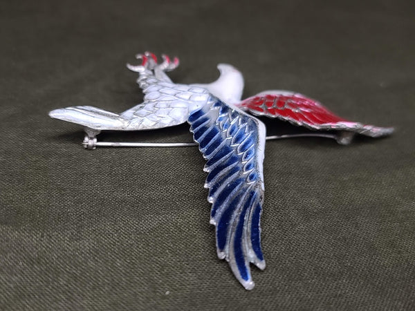 Red, White and Blue Patriotic Eagle Pin