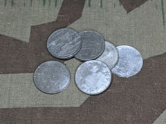 Lot of Wartime Belgian Coins 1 Franc Frank