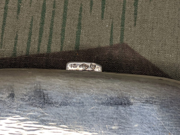 Engraved 800 Silver Cigarette Case 1932