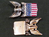 Son in Service Sterling Pin