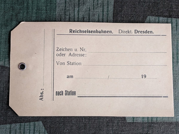 Pre-war Reichsbahn Train Luggage Tags (Set of 4)