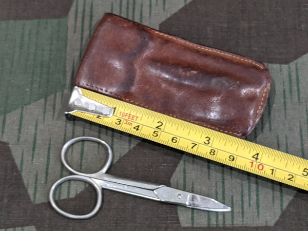 Hygiene Scissors in Leather Pouch