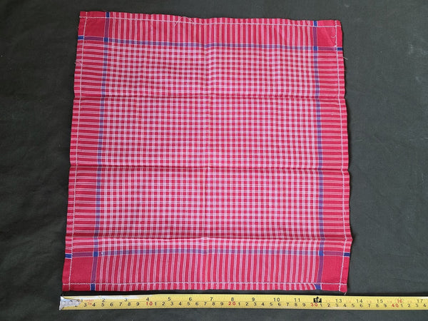 Red Plaid Handkerchief