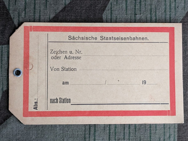 Pre-war Reichsbahn Train Luggage Tags (Set of 4)