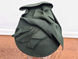 Dark Green Felt Tilt Hat