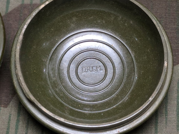 Bergmann & Co. DRGM Green Bakelite Soap/Perfume Container