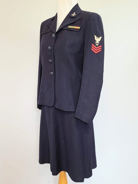 WAVES Uniform: Jacket and Skirt (Named) <br> (B-38" W-25" H-38")