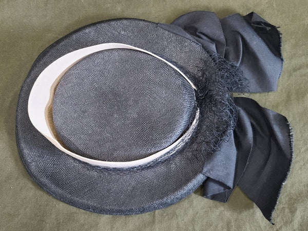 Black and White Tilt Hat