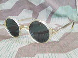German Clear Acetate Round MG Blendschutzbrille Sunglasses