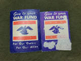 War Fund Adhesive Stickers (as-is) Stuck Together