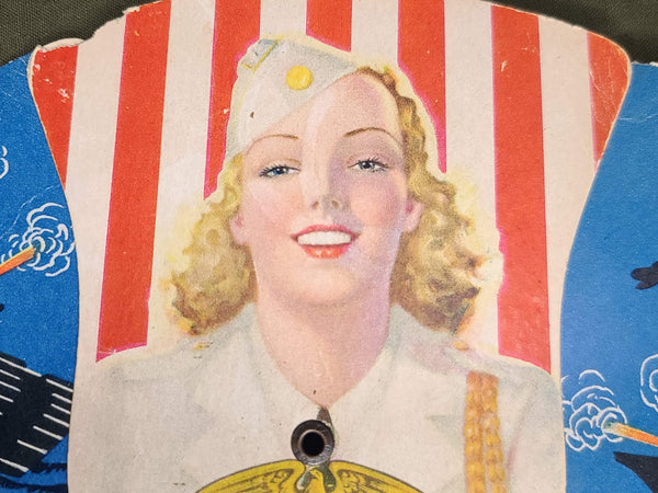 Patriotic Folding Paper Fan