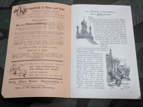 Kriegskunst Wehrmacht Magazine Heft 5 1927
