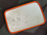 Personal Mirror w/ Orange Trim