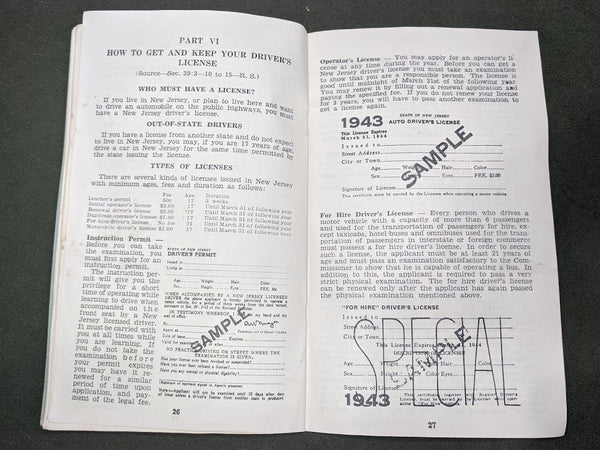 American Manual For Drivers 1943?