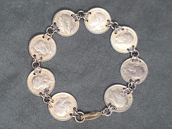 British India Coin Bracelet (Dates from 1912 to 1938)
