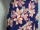 Flower Print Seersucker Wrap Dress <br> (26"-32" Waist)