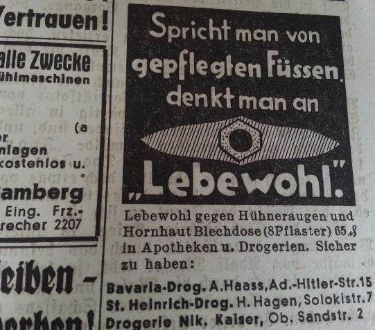 Lebewohl Foot Bandage Tin (as-is)