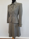 Gray Wool Skirt Suit <br> (B-37" W-26" H-39")