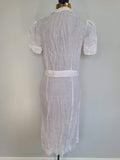 White Button Down Dress <br> (B-36" W-26" H-34")