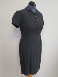 German Black Polka Dot Dress <br> (B-40" W-33" H-41")