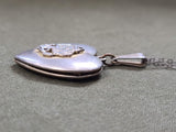 USN Navy Heart Shaped Locket Necklace (as-is)