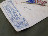 Sweetheart Flag and Star Patches on Card
